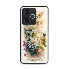 obrázek produktu Prémiový lesklý kryt Glossy na mobil Xiaomi Redmi Note 13 Pro Plus 5G - G014G Krémové květy