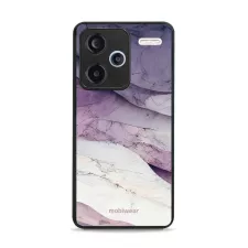 obrázek produktu Prémiový lesklý kryt Glossy na mobil Xiaomi Redmi Note 13 Pro Plus 5G - G028G - Bílý a fialový mramor