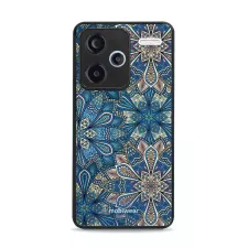 obrázek produktu Prémiový lesklý kryt Glossy na mobil Xiaomi Redmi Note 13 Pro Plus 5G - G038G - Modré mandala květy