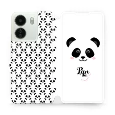 obrázek produktu Flip pouzdro na mobil Xiaomi Redmi 13C - M030P Panda Amálka