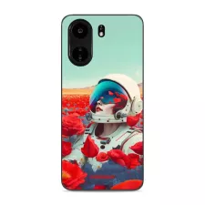 obrázek produktu Prémiový lesklý kryt Glossy na mobil Xiaomi Redmi 13C - G001G Astronautka v květech