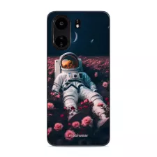 obrázek produktu Prémiový lesklý kryt Glossy na mobil Xiaomi Redmi 13C - G002G Astronaut v růžích