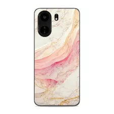 obrázek produktu Prémiový lesklý kryt Glossy na mobil Xiaomi Redmi 13C - G027G - Růžový a zlatavý mramor