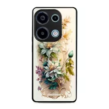 obrázek produktu Prémiový lesklý kryt Glossy - Xiaomi Redmi Note 13 Pro 4G / Poco M6 Pro 4G - G014G Krémové květy