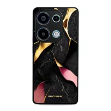 obrázek produktu Prémiový lesklý kryt Glossy - Xiaomi Redmi Note 13 Pro 4G / Poco M6 Pro 4G - G021G Černý a zlatavý mramor