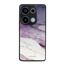 obrázek produktu Prémiový lesklý kryt Glossy - Xiaomi Redmi Note 13 Pro 4G / Poco M6 Pro 4G - G028G - Bílý a fialový mramor