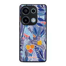 obrázek produktu Prémiový lesklý kryt Glossy - Xiaomi Redmi Note 13 Pro 4G / Poco M6 Pro 4G - G037G - Modrá květena