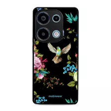 obrázek produktu Prémiový lesklý kryt Glossy - Xiaomi Redmi Note 13 Pro 4G / Poco M6 Pro 4G - G041G - Ptáček a květy