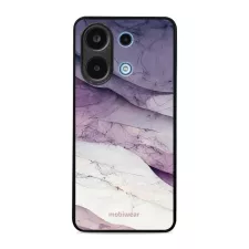 obrázek produktu Prémiový lesklý kryt Glossy na mobil Xiaomi Redmi Note 13 4G - G028G - Bílý a fialový mramor