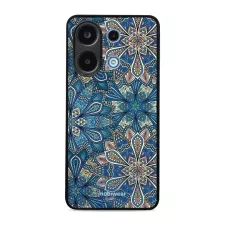 obrázek produktu Prémiový lesklý kryt Glossy na mobil Xiaomi Redmi Note 13 4G - G038G - Modré mandala květy