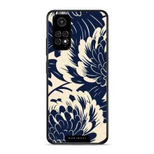 obrázek produktu Prémiový lesklý kryt Glossy - Xiaomi Redmi Note 11 / 11S - GA40G Modré a béžové květy