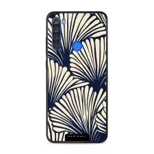 obrázek produktu Prémiový lesklý kryt Glossy - Xiaomi Redmi Note 8T - GA41G Béžové květy na modré