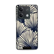 obrázek produktu Prémiový lesklý kryt Glossy - Xiaomi Redmi Note 13 5G - GA41G Béžové květy na modré