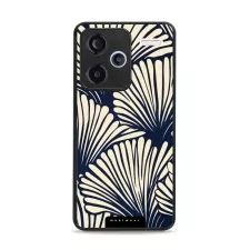 obrázek produktu Prémiový lesklý kryt Glossy - Xiaomi Redmi Note 13 Pro Plus - GA41G Béžové květy na modré