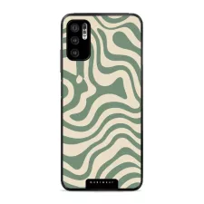 obrázek produktu Prémiový lesklý kryt Glossy - Xiaomi Redmi Note 10 5G - GA57G Zelené a béžové zkrouceniny