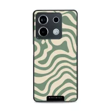 obrázek produktu Prémiový lesklý kryt Glossy - Xiaomi Redmi Note 13 Pro 5G / Poco X6 5G - GA57G Zelené a béžové zkrouceniny