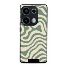 obrázek produktu Prémiový lesklý kryt Glossy - Xiaomi Redmi Note 13 Pro 4G / Poco M6 Pro 4G - GA57G Zelené a béžové zkrouceniny