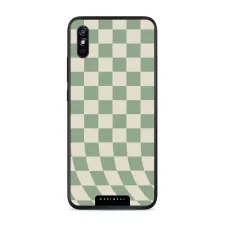 obrázek produktu Prémiový lesklý kryt Glossy - Xiaomi Redmi 9A / 9AT - GA58G Zelená a béžová šachovnice