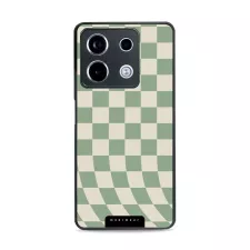 obrázek produktu Prémiový lesklý kryt Glossy - Xiaomi Redmi Note 13 Pro 5G / Poco X6 5G - GA58G Zelená a béžová šachovnice