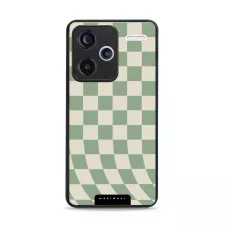 obrázek produktu Prémiový lesklý kryt Glossy - Xiaomi Redmi Note 13 Pro Plus - GA58G Zelená a béžová šachovnice