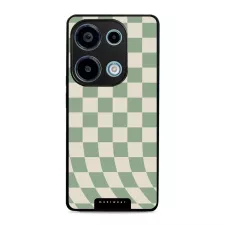 obrázek produktu Prémiový lesklý kryt Glossy - Xiaomi Redmi Note 13 Pro 4G / Poco M6 Pro 4G - GA58G Zelená a béžová šachovnice