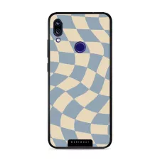 obrázek produktu Prémiový lesklý kryt Glossy - Xiaomi Redmi Note 7 - GA59G Modrá a béžová šachovnice