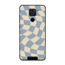 obrázek produktu Prémiový lesklý kryt Glossy - Xiaomi Redmi Note 9 - GA59G Modrá a béžová šachovnice