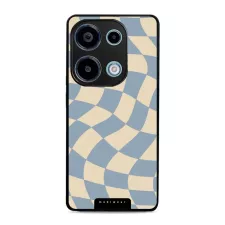 obrázek produktu Prémiový lesklý kryt Glossy - Xiaomi Redmi Note 13 Pro 4G / Poco M6 Pro 4G - GA59G Modrá a béžová šachovnice