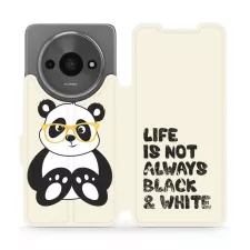 obrázek produktu Knížkové flip pouzdro - Xiaomi Redmi A3 - M041S Panda - life is not