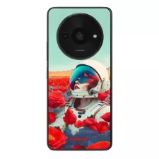 obrázek produktu Prémiový lesklý kryt Glossy - Xiaomi Redmi A3 - G001G Astronautka v květech