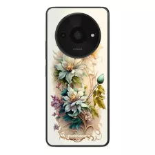 obrázek produktu Prémiový lesklý kryt Glossy - Xiaomi Redmi A3 - G014G Krémové květy