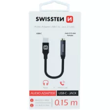 obrázek produktu AUDIO USB-C/JACK(samice) 0,15M SWISSTEN