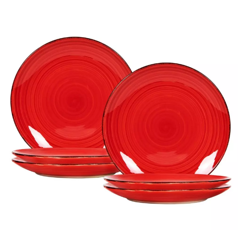 Obrázek produktu HIT Jídelní sada talířů 6 ks 27 cm červené RUBY RED HT-24326398