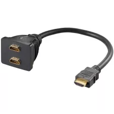 obrázek produktu PremiumCord rozdvojka HDMI M - 2x F konektory/ 30cm/ černá