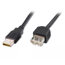 obrázek produktu PremiumCord Kabel USB 2.0 A-A 20cm prodlužovací (A-M/A-F), černý
