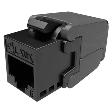 obrázek produktu Solarix keystone c6 UTP RJ45 černý samořezný  SXKJ-6-UTP-BK-SA, balení 24ks