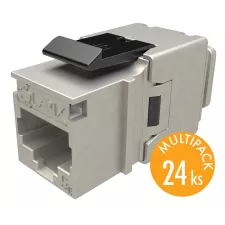 obrázek produktu Solarix keystone c5e STP RJ45 černý pro kleště  SXKJ-5E-STP-BK-NA - multipack 24ks