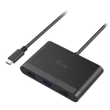 obrázek produktu i-tec USB 3.1 Type C HDMI Travel adaptér PD/Data/ 1x HDMI 4K Ultra HD 3840x2160/ 2x USB 3.0/ černý