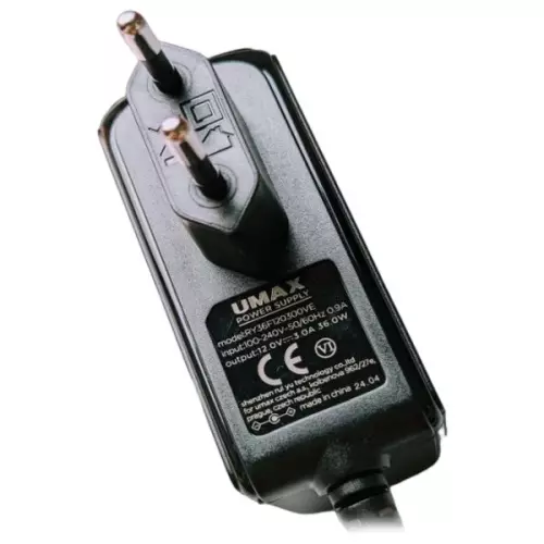 obrázek produktu UMAX napájecí adaptér 12V / 3A pro notebook VisionBook/ konektory 3,5 mm x 1,35 mm