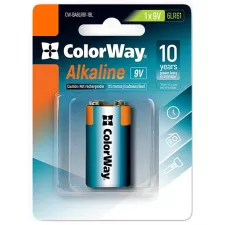obrázek produktu Colorway alkalická baterie 6LR61/ 9V/ 1ks v balení/ Blister
