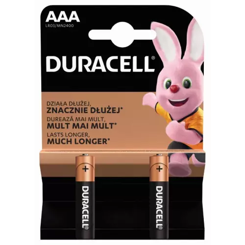 obrázek produktu Duracell Basic alkalická baterie 2 ks (AAA)