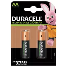 obrázek produktu Duracell Rechargeable baterie 2500mAh 2 ks (AA)