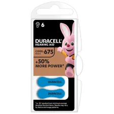 obrázek produktu Duracell baterie do naslouchadel DA675 6ks