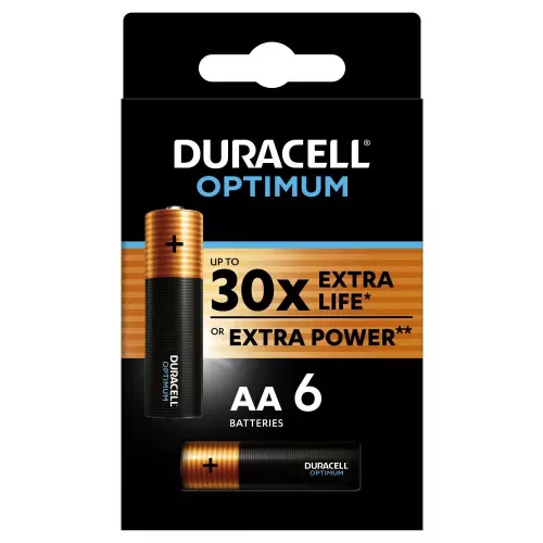 obrázek produktu Duracell Optimum alkalická baterie 6 ks (AA)