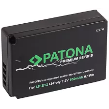 obrázek produktu PATONA baterie pro foto Canon LP-E12 850mAh Li-Ion PREMIUM