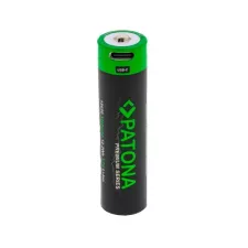 obrázek produktu PATONA nabíjecí baterie 18650 Li-lon 3300mAh PREMIUM 3,7V s USB-C nabíjením