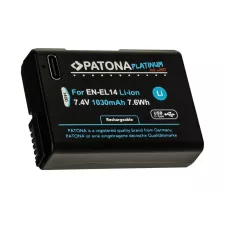 obrázek produktu PATONA baterie pro foto Nikon EN-EL14/EN-EL14A 1030mAh Li-Ion Platinum USB-C nabíjení