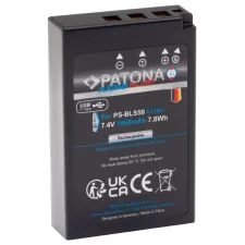 obrázek produktu PATONA baterie pro foto Olympus BLS-5/BLS5 1050mAh Li-Ion Platinum USB-C nabíjení