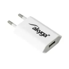 obrázek produktu Akyga Síťová USB nabíječka 240V 1000mA 1xUSB bílá