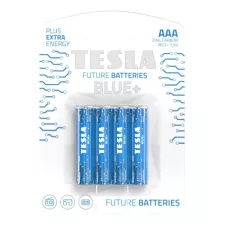 obrázek produktu TESLA BLUE+ Zinc Carbon baterie AAA (R03, mikrotužková, blister) 4 ks